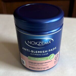 Noxzema Ultimate Clear Anti-Blemish Face Pads with Eucalyptus 90 PADS EXP 04/26